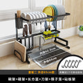 Stainless steel kitchen rack sink bowl plate rack drain plate rack knife and fork chopsticks storage