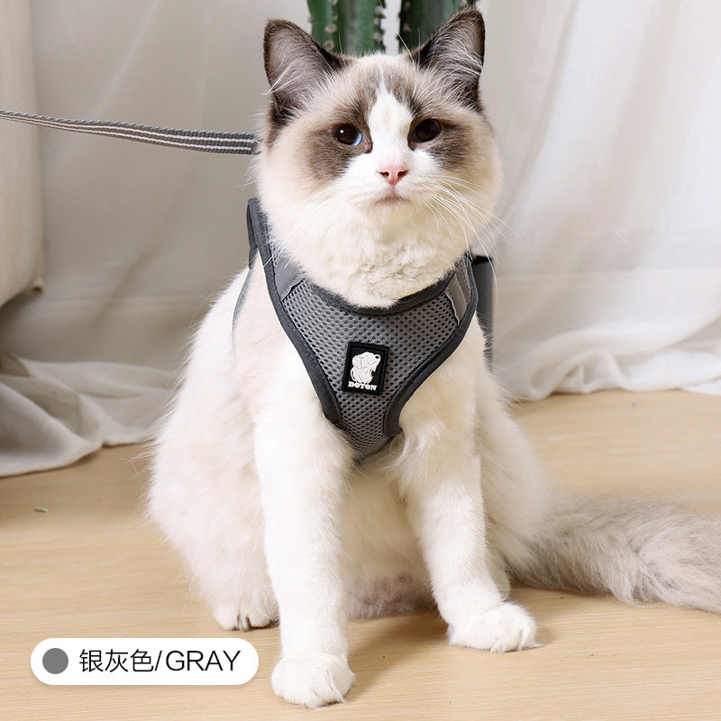 Doton Amazon breathable anti-breakaway cat traction cat chest harness cat rope cat chain cat chest harness cat rope