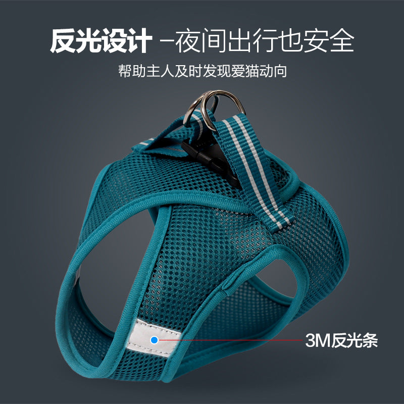 Doton Amazon breathable anti-breakaway cat traction cat chest harness cat rope cat chain cat chest harness cat rope
