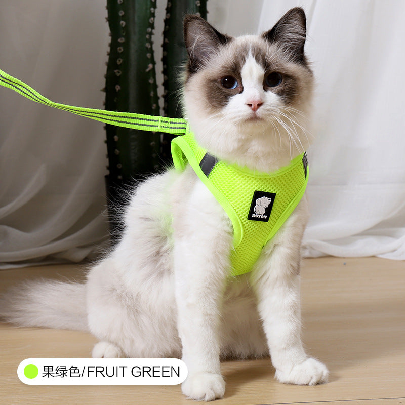 Doton Amazon breathable anti-breakaway cat traction cat chest harness cat rope cat chain cat chest harness cat rope
