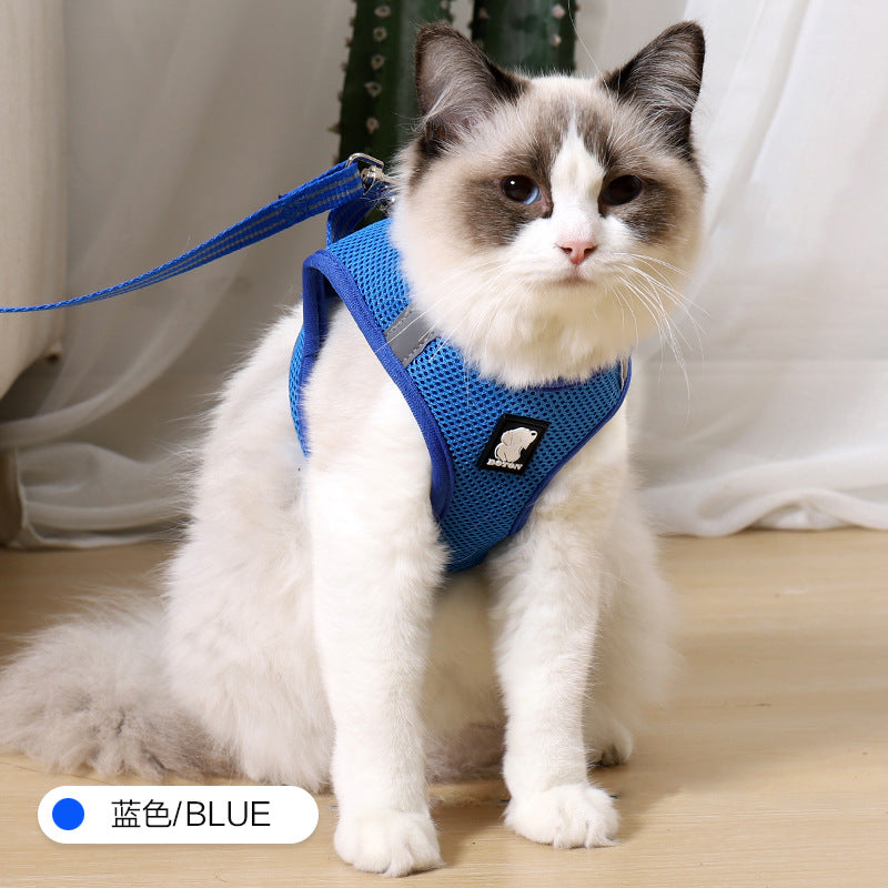 Doton Amazon breathable anti-breakaway cat traction cat chest harness cat rope cat chain cat chest harness cat rope