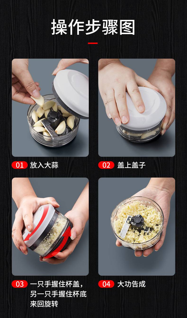 Garlic mashed artifact twisting music mashed garlic mashed garlic mini manual mash machine minced garlic minced garlic pressure cut vegetables home small