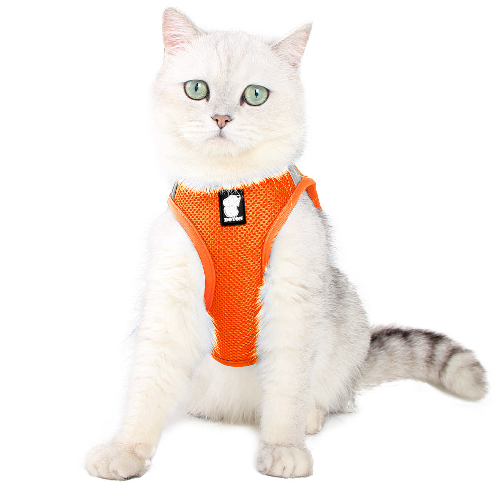 Doton Amazon breathable anti-breakaway cat traction cat chest harness cat rope cat chain cat chest harness cat rope