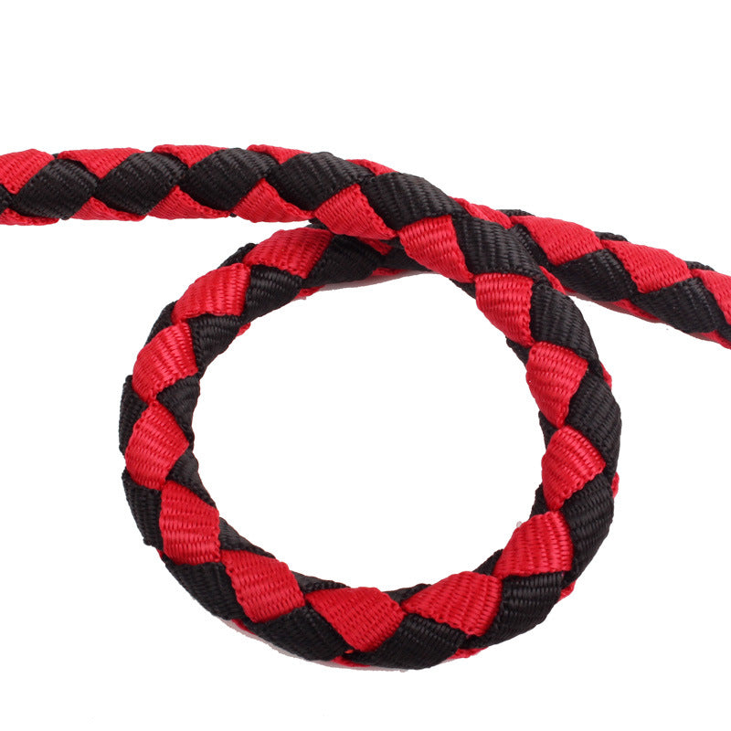 Dog leash one to two pet leash double head braided braid PP round rope dog leash dog chain dog walking rope