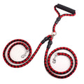 Dog leash one to two pet leash double head braided braid PP round rope dog leash dog chain dog walking rope