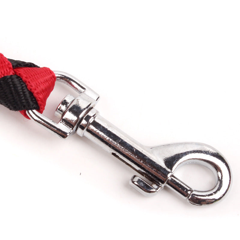 Dog leash one to two pet leash double head braided braid PP round rope dog leash dog chain dog walking rope