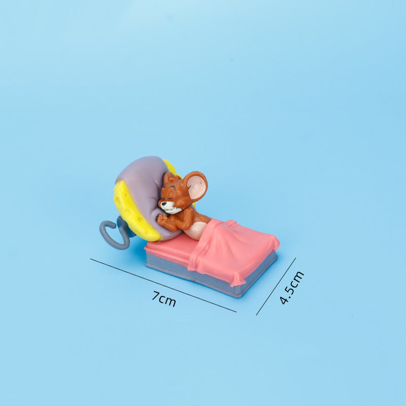 TOMandJERRY Tom and Jerry-Sweet Dream Series Blind Box Anime Figure Gachapon Claw Machine Ornaments