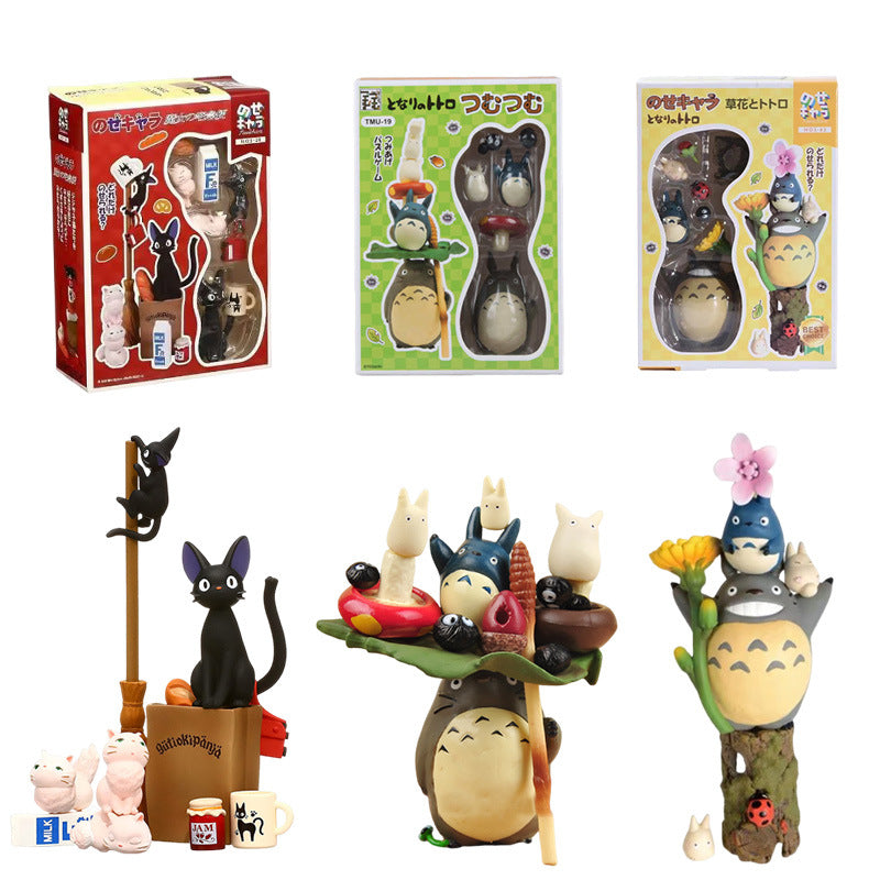 Toys Hayao Miyazaki Totoro Doll, Layers of Totoro, Black Cat Jenga Doll, Boxed Figure