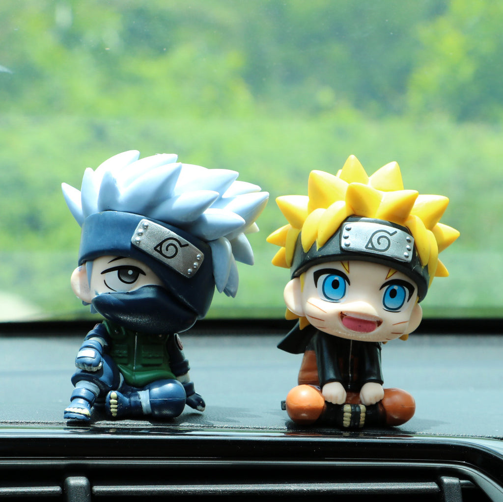 Q version of Kakashi car ornaments Q version of Naruto hands to do Naruto car hands to do vibrato cake decoration ornaments