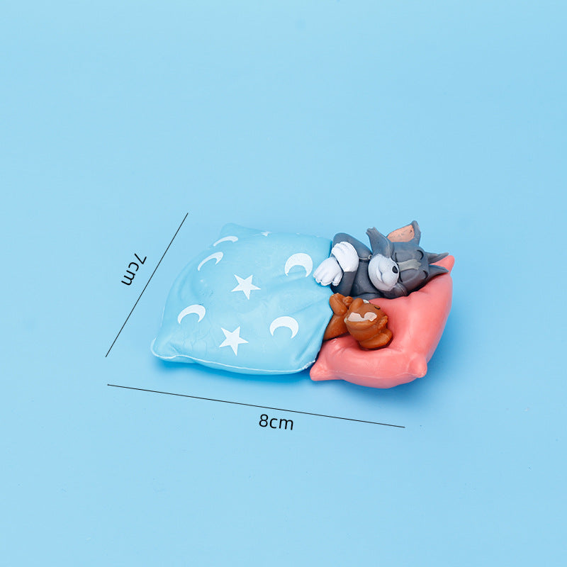 TOMandJERRY Tom and Jerry-Sweet Dream Series Blind Box Anime Figure Gachapon Claw Machine Ornaments