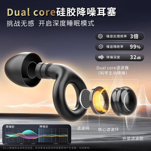 2025 New Cross-Border Sleep Earplugs with Super Strong Noise Reduction and Sound Insulation for Sleeping