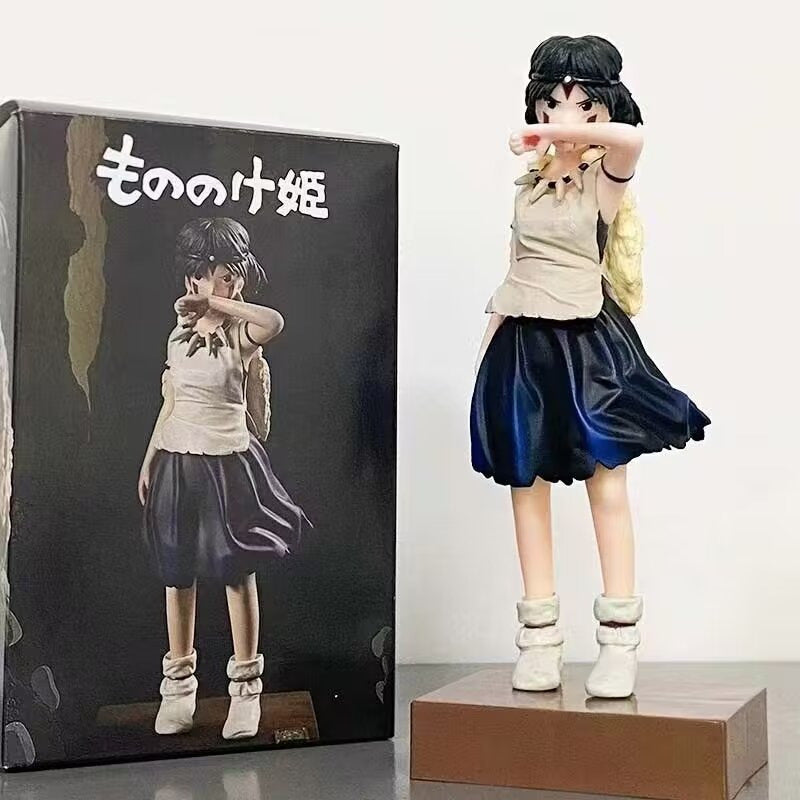 Hayao Miyazaki's anime series Princess Mononoke Shan Variety Raccoon Cat Figure Ornaments Car Cut Anime Secondary
