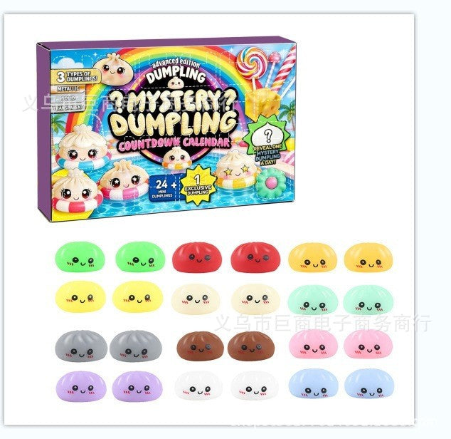 New cross-border product: Squishy Mystery Box Dumpling Blind Box Squeezable Toy for Adults - Stress Relief Toy