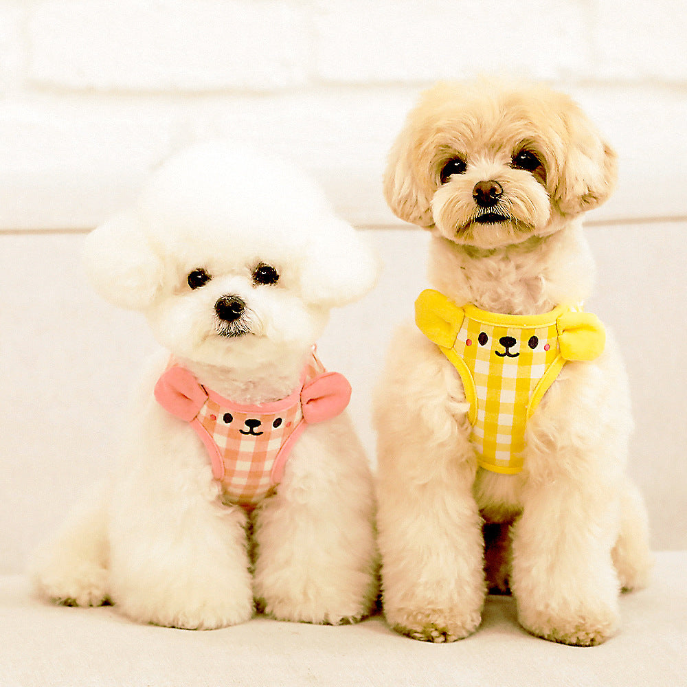 Vest-style dog leash, dog walking rope, dog chain, puppy small dog Teddy, Bichon, Pomeranian pet supplies