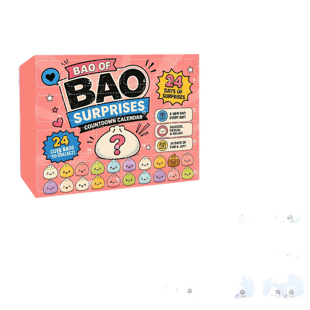 New cross-border product: Squishy Mystery Box Dumpling Blind Box Squeezable Toy for Adults - Stress Relief Toy