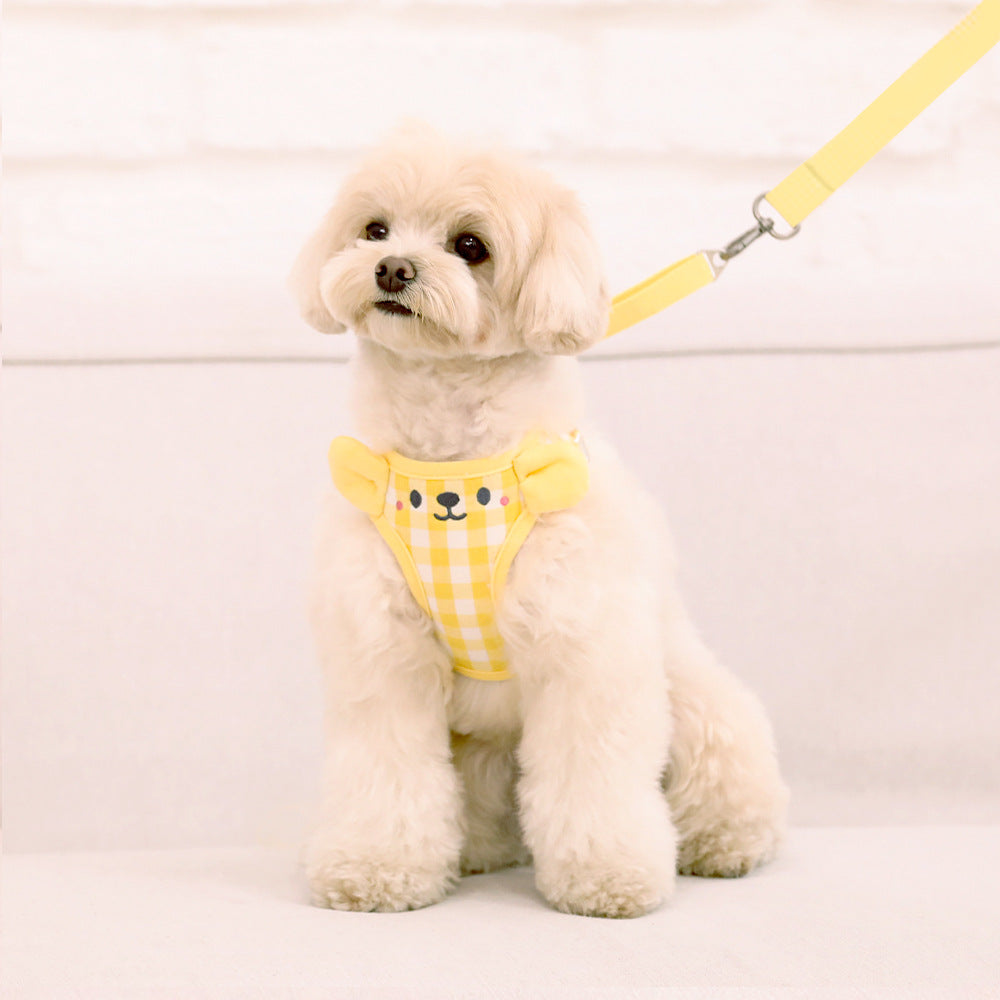 Vest-style dog leash, dog walking rope, dog chain, puppy small dog Teddy, Bichon, Pomeranian pet supplies