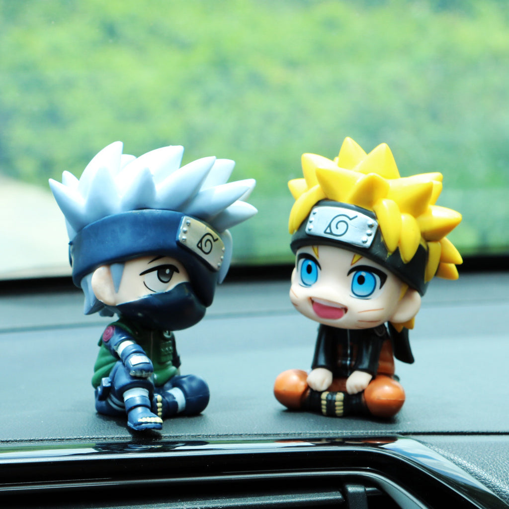 Q version of Kakashi car ornaments Q version of Naruto hands to do Naruto car hands to do vibrato cake decoration ornaments