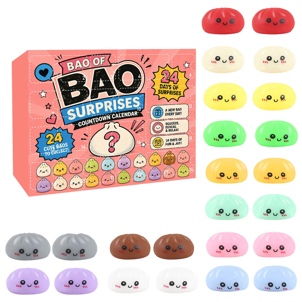 New cross-border product: Squishy Mystery Box Dumpling Blind Box Squeezable Toy for Adults - Stress Relief Toy