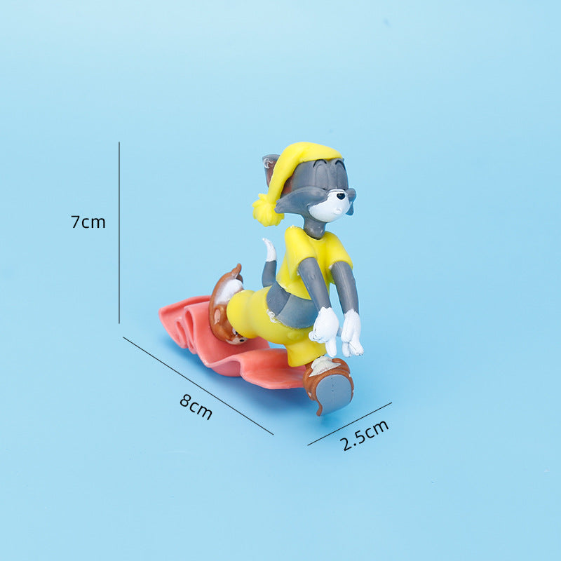 TOMandJERRY Tom and Jerry-Sweet Dream Series Blind Box Anime Figure Gachapon Claw Machine Ornaments