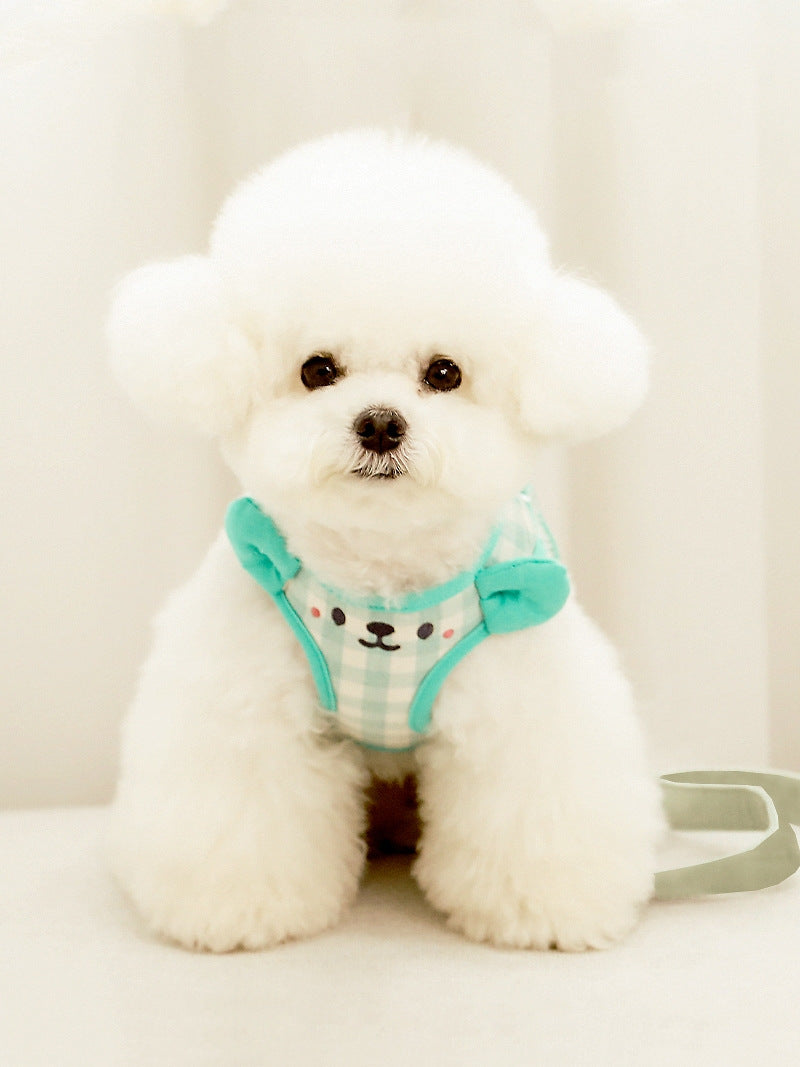 Vest-style dog leash, dog walking rope, dog chain, puppy small dog Teddy, Bichon, Pomeranian pet supplies