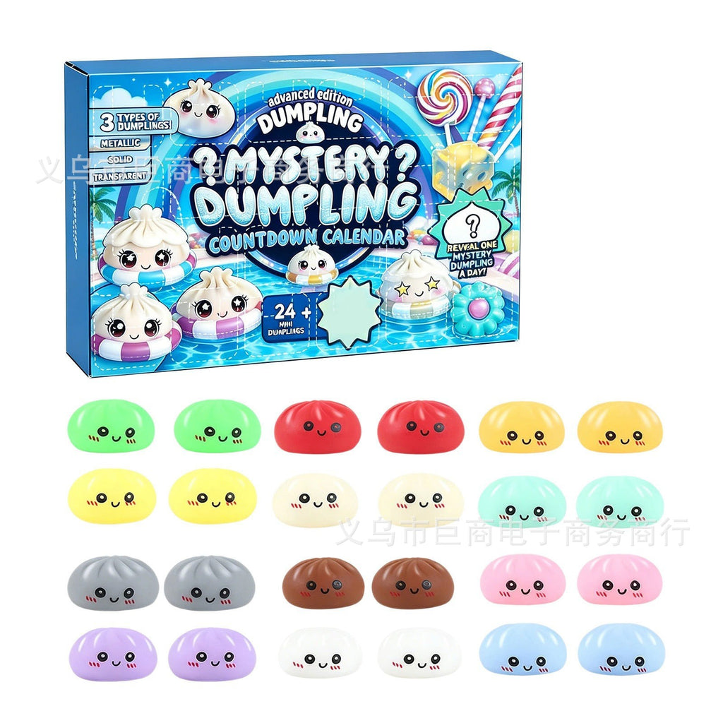 New cross-border product: Squishy Mystery Box Dumpling Blind Box Squeezable Toy for Adults - Stress Relief Toy