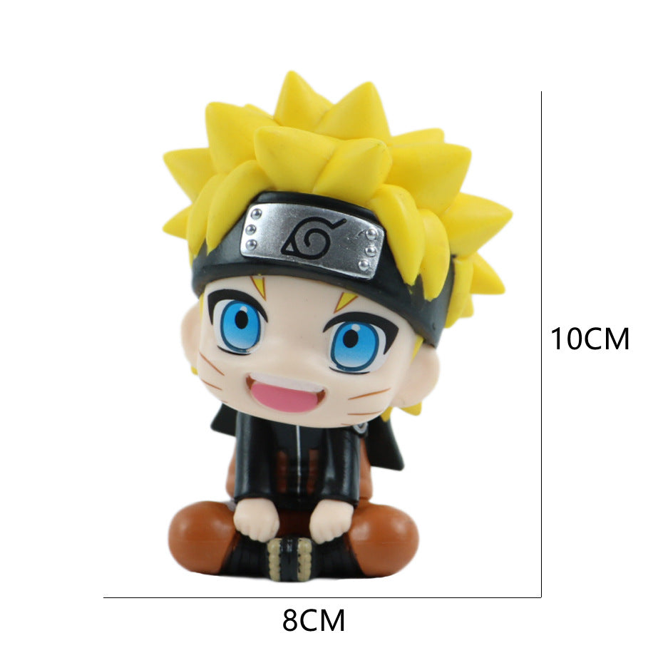 Q version of Kakashi car ornaments Q version of Naruto hands to do Naruto car hands to do vibrato cake decoration ornaments