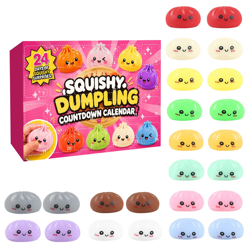 New cross-border product: Squishy Mystery Box Dumpling Blind Box Squeezable Toy for Adults - Stress Relief Toy