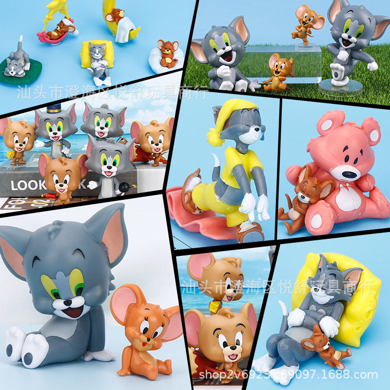 TOMandJERRY Tom and Jerry-Sweet Dream Series Blind Box Anime Figure Gachapon Claw Machine Ornaments
