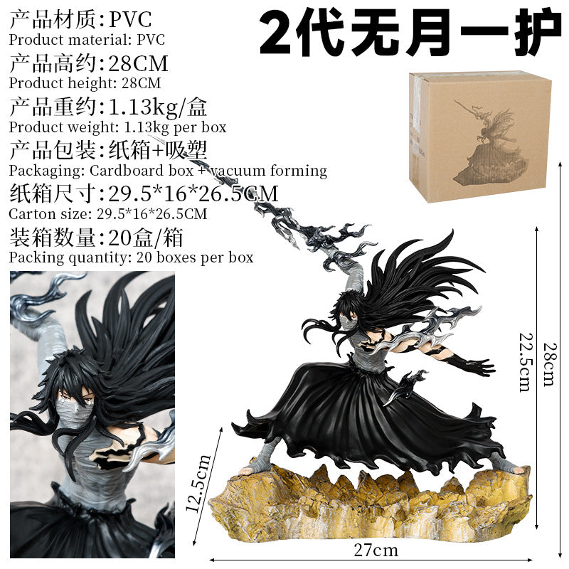 Battle Moon Ichigo battle form Bleach anime trendy toys around the hand-made model ornaments statue wholesale delivery