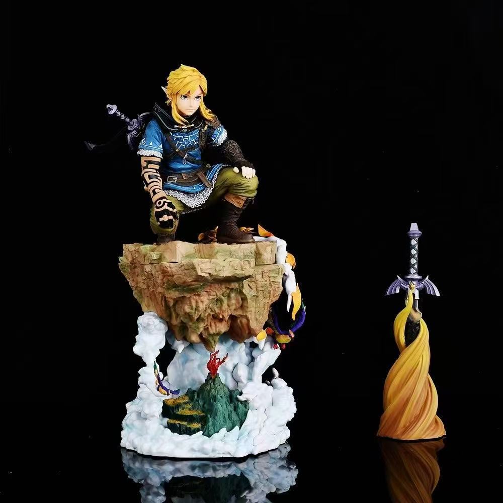 Zelda game and anime merchandise, Link GK figurine, anime model, statue, gift.