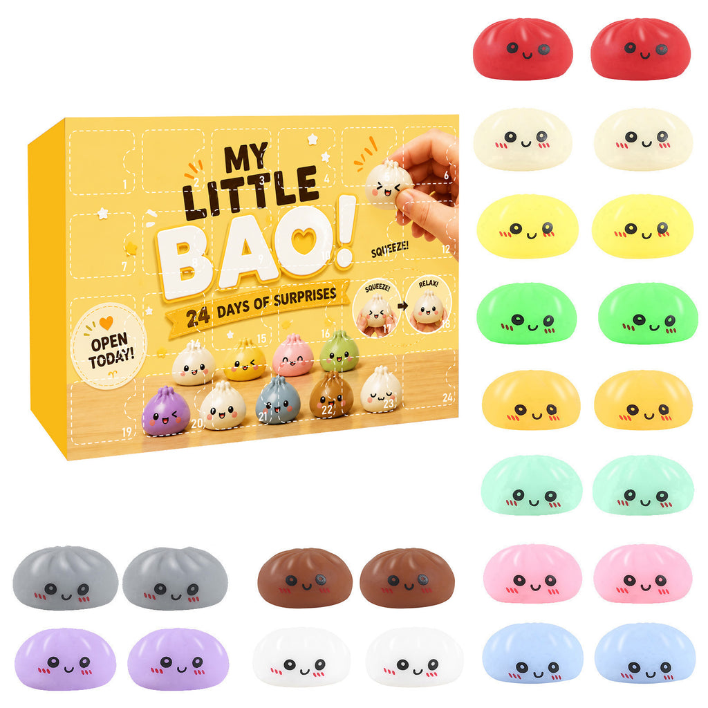 New cross-border product: Squishy Mystery Box Dumpling Blind Box Squeezable Toy for Adults - Stress Relief Toy