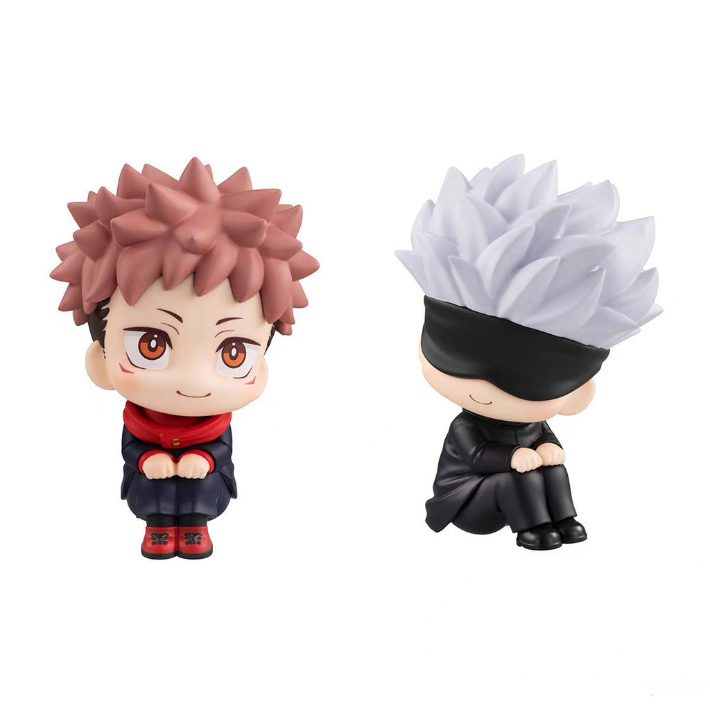 Handheld Jujutsu Kaisen Figure Q Version Yuji Yuji Gojo Satoru Anime Peripheral Gachapon Car Doll Ornaments