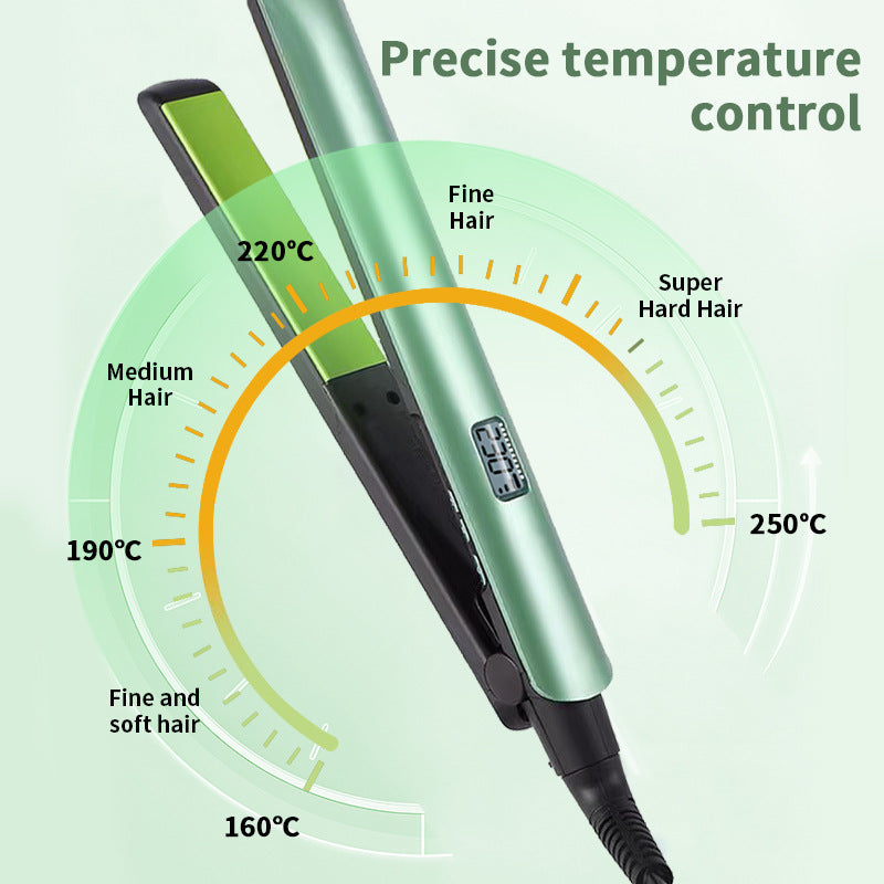 Cross-border manufacturers wave plate splint ceramic fast heating constant temperature straight plate clip does not damage the hair lazy straight hair clip straightener