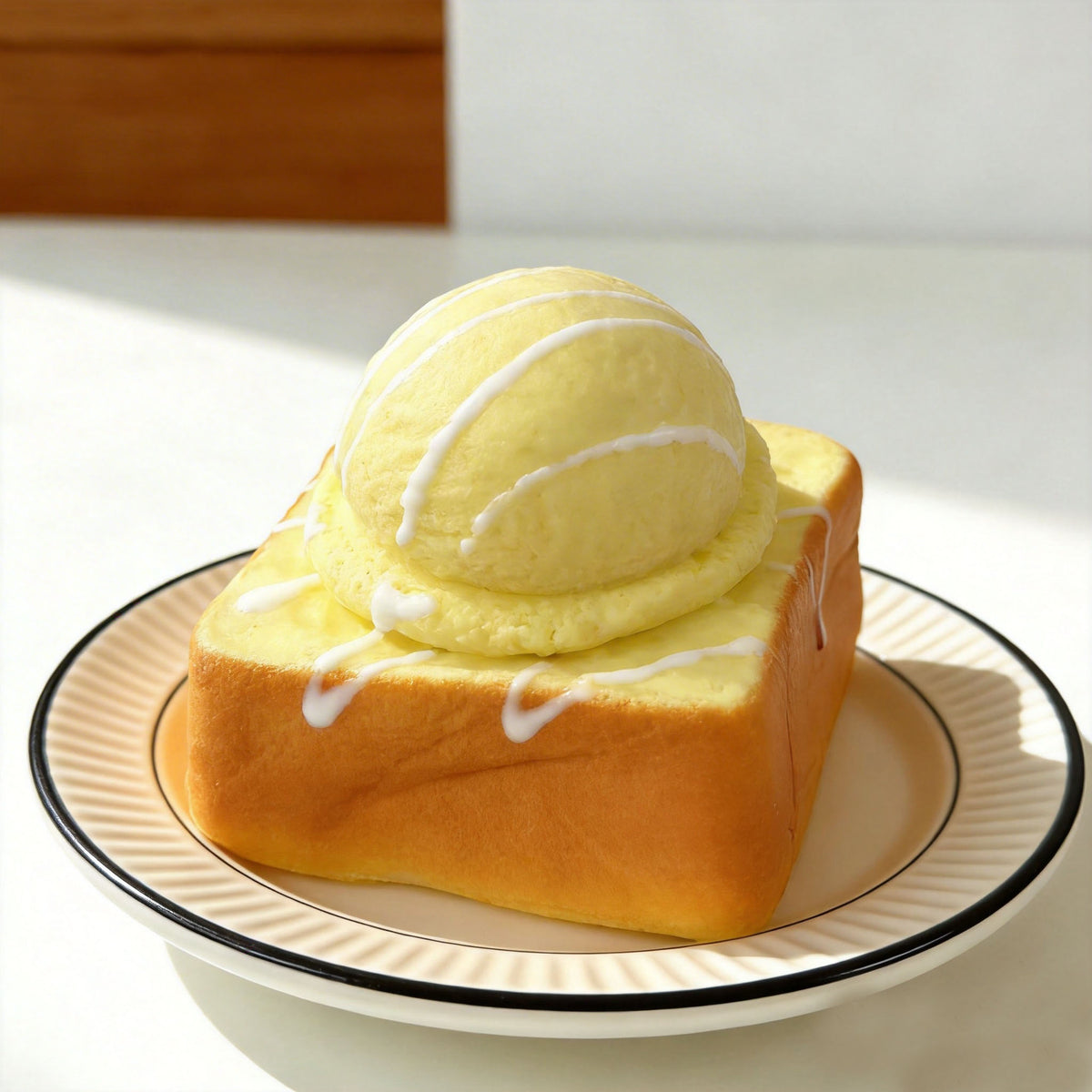 19cm Giant Round Bread Squeezable Slow-Rebound Decompression Toy - Extra Large Realistic Bread Squishy