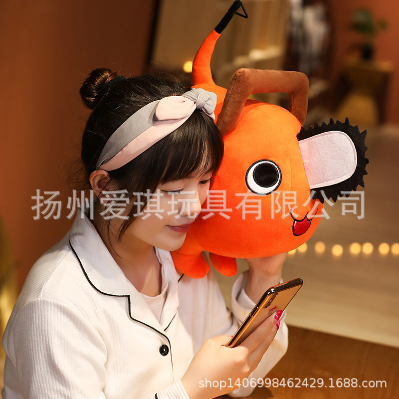 Chainsaw people around plush toy doll doll doll chainsaw man anime cartoon pillow gift pendant on behalf of