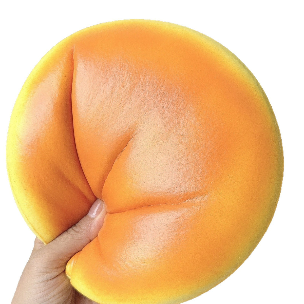 19cm Giant Round Bread Squeezable Slow-Rebound Decompression Toy - Extra Large Realistic Bread Squishy
