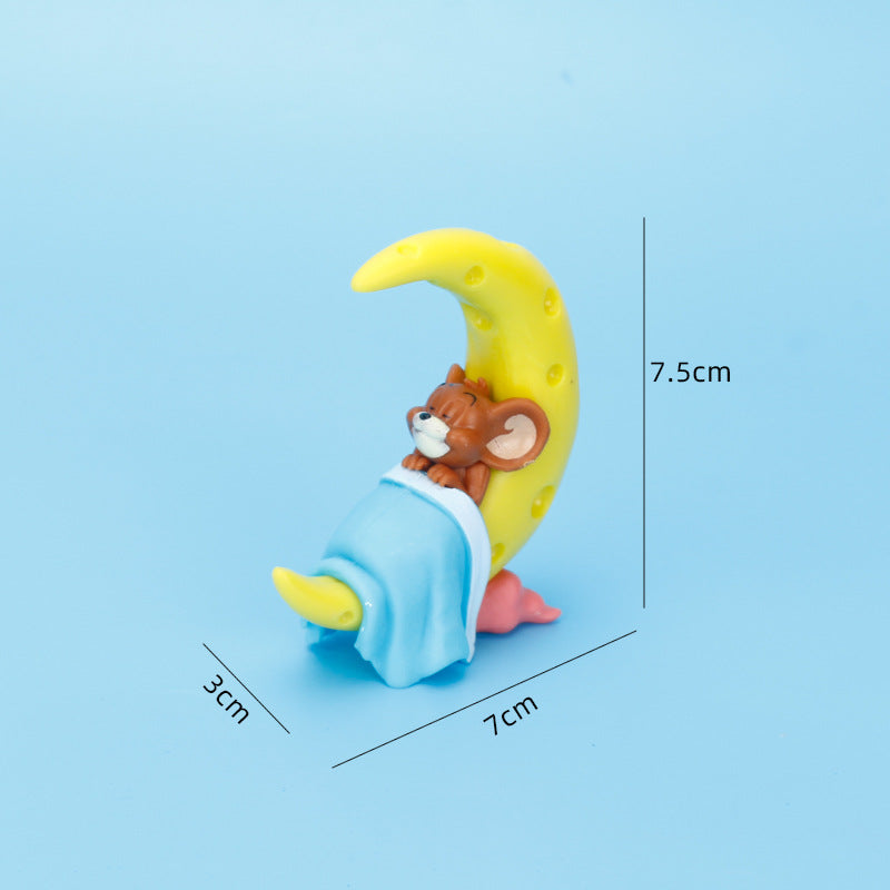 TOMandJERRY Tom and Jerry-Sweet Dream Series Blind Box Anime Figure Gachapon Claw Machine Ornaments