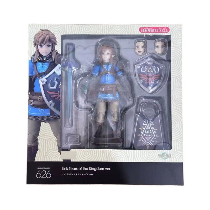 New domestically produced Figma 626 Link figure from The Legend of Zelda: Tears of the Kingdom - Breath of the Wild.