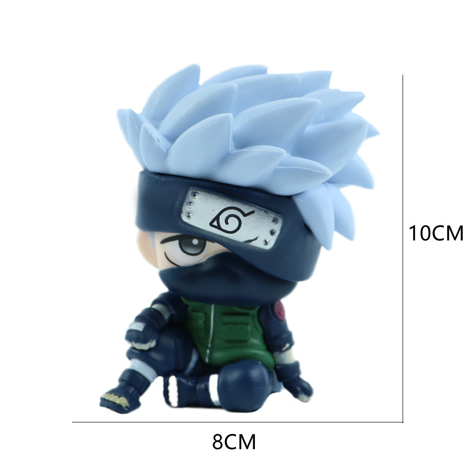 Q version of Kakashi car ornaments Q version of Naruto hands to do Naruto car hands to do vibrato cake decoration ornaments