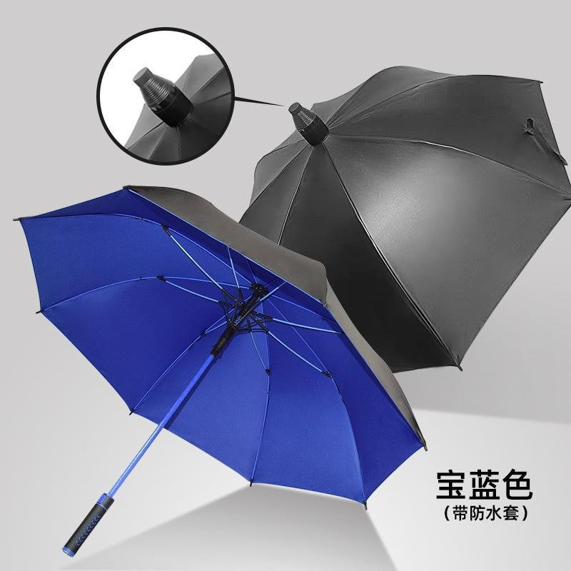 30-inch full-fiber vinyl waterproof golf umbrella long handle umbrella straight pole sunny umbrella gift advertising umbrella
