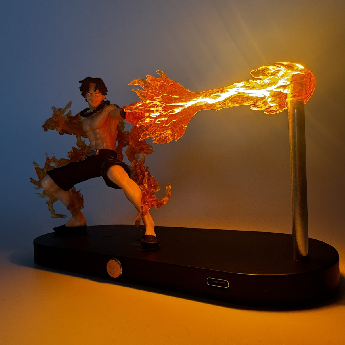 Dragon Ball Z Goku Kamehameha Light-Up Figure with Shockwave Levitation Night Light Box Set Gift